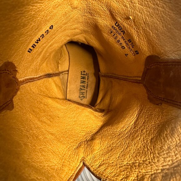 Shyanne Cowgirl Leather Boots Size 8.5 B - Picture 6 of 10